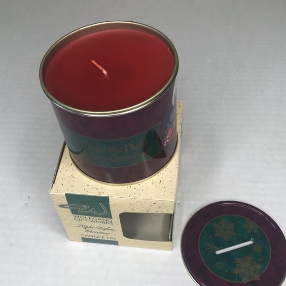 Wolfgang Gift Works Night Before Christmas Candle Tin New In Box - Picture 6 of 8